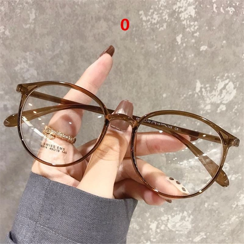 -1.0 1.5 2.0 bis 6.0 Fertige Myopie Brillen Damen Herren Vintage Runde Brillen Sehstärken-Brillen für Kurzsichtigkeit Grad Unisex gray
