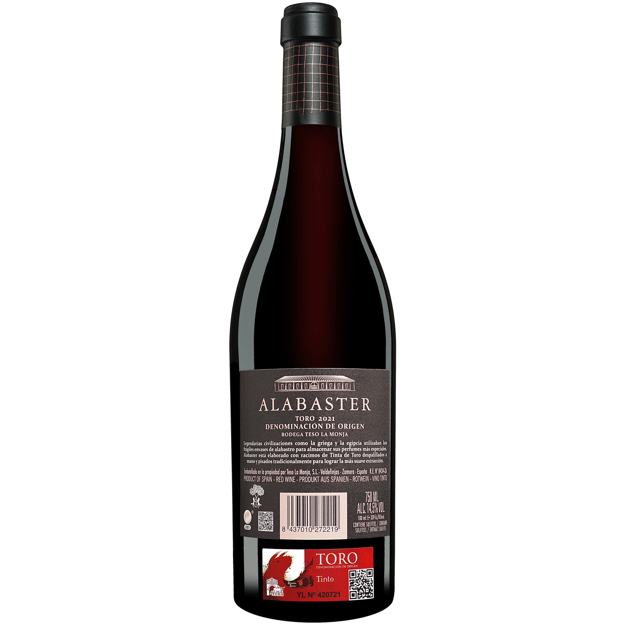 Teso La Monja »Alabaster« 2021  0.75L 14.5% Vol. Rotwein Trocken aus Spanien