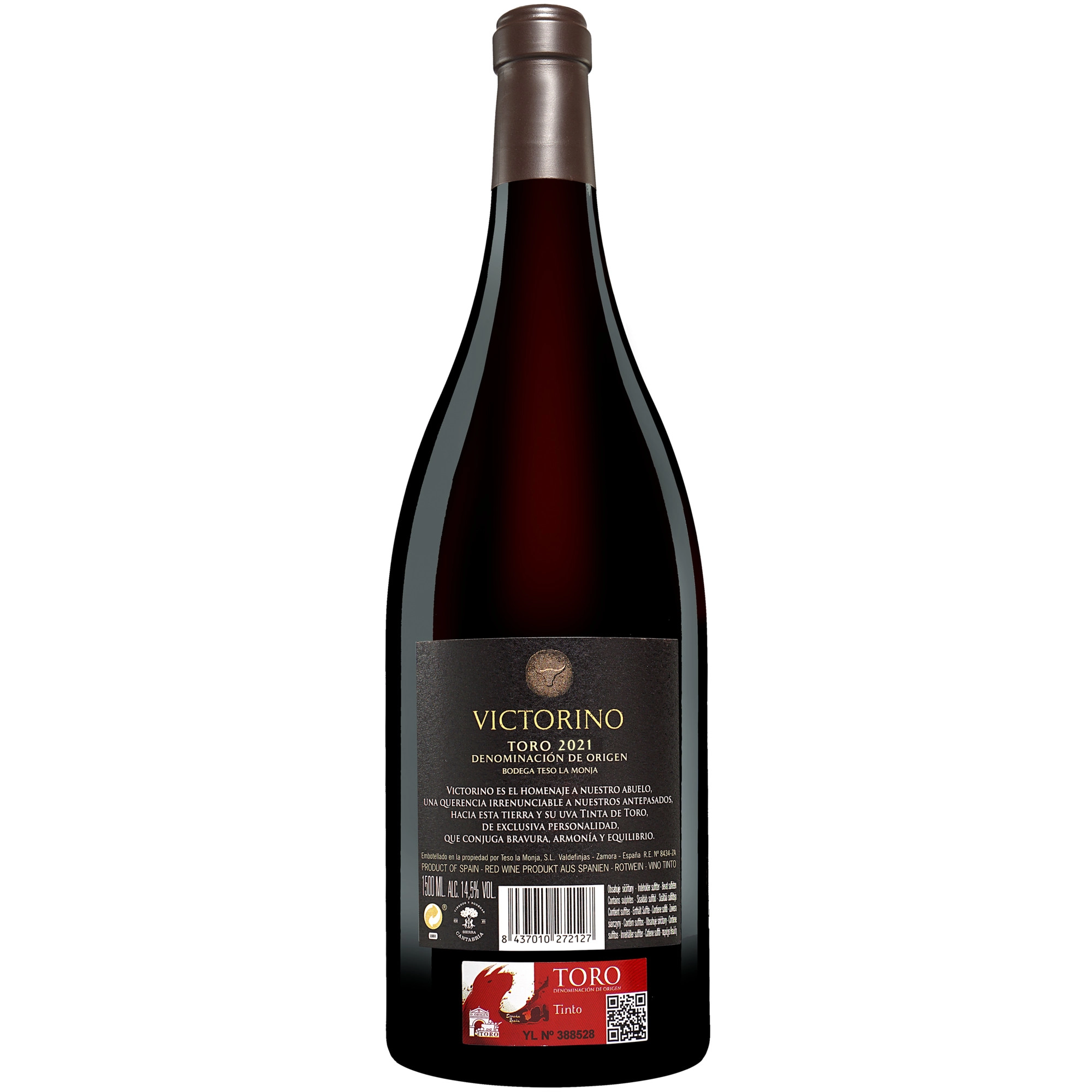 Teso La Monja »Victorino« - 1,5 L. Magnum 2021  1.5L 14.5% Vol. Rotwein Trocken aus Spanien