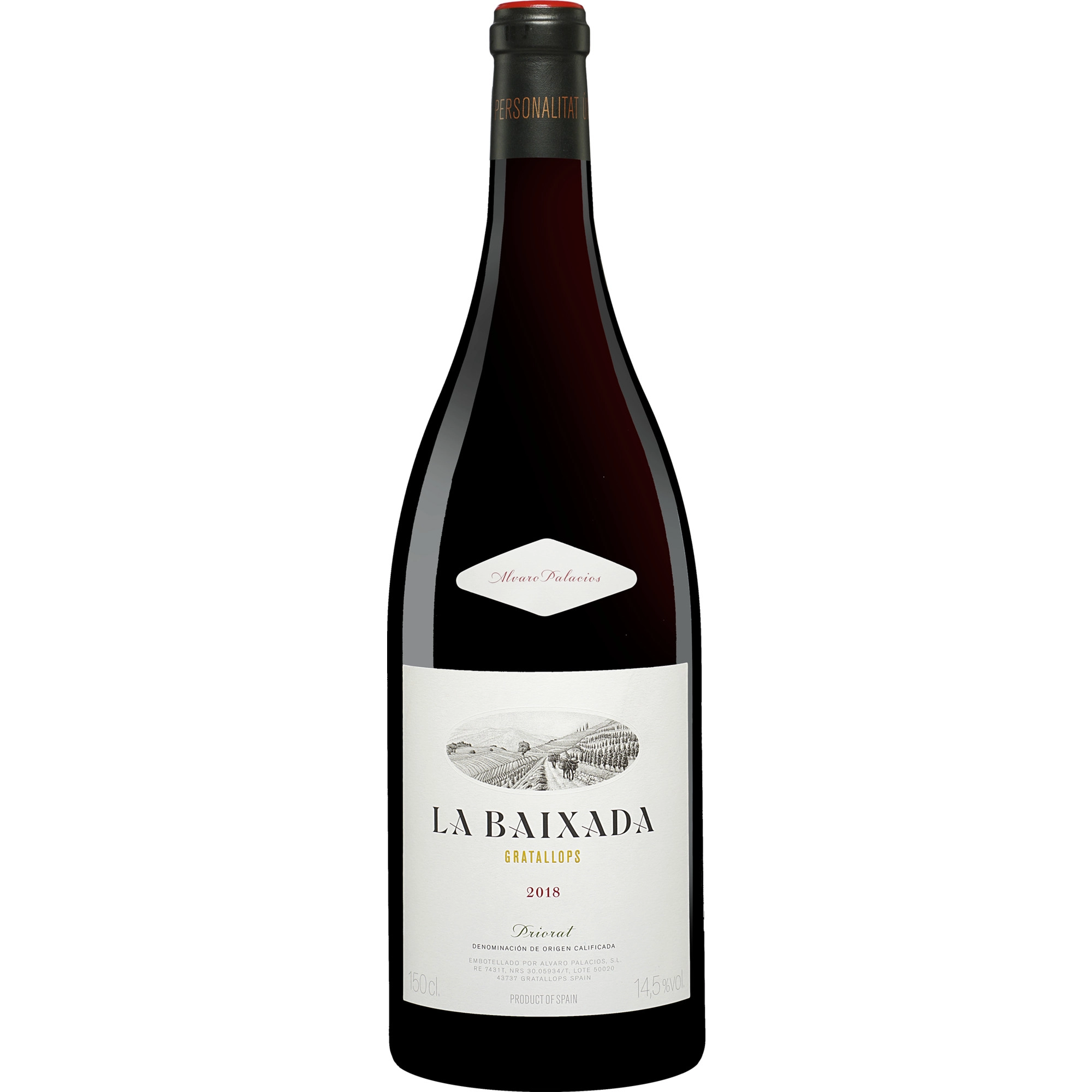 Palacios Priorat Baixada - 1,5 L. Magnum 2018  1.5L 14.5% Vol. Rotwein Trocken aus Spanien