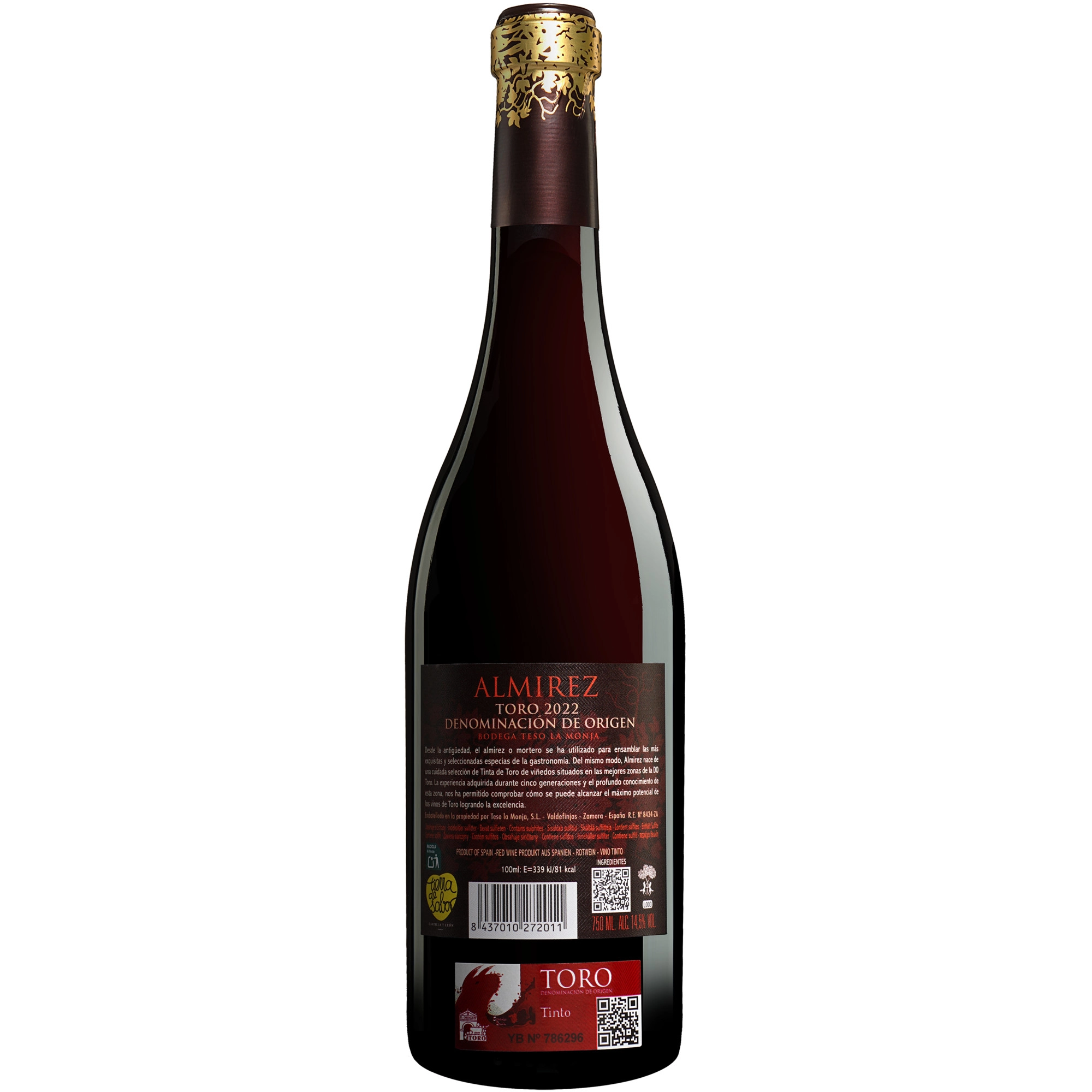 Teso La Monja »Almirez« 2022  0.75L 14.5% Vol. Rotwein Trocken aus Spanien