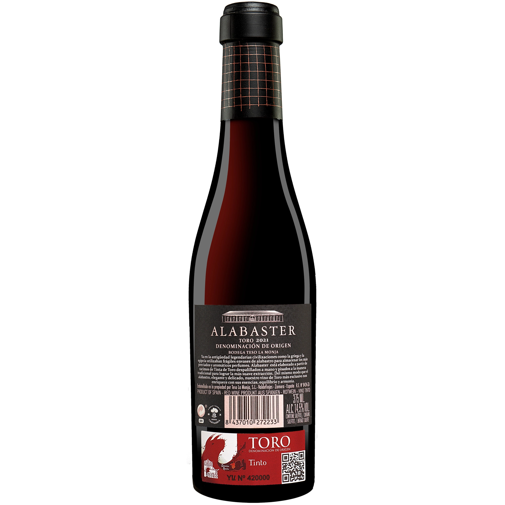 Teso La Monja »Alabaster« - 0,375 L. 2021  0.375L 14.5% Vol. Rotwein Trocken aus Spanien