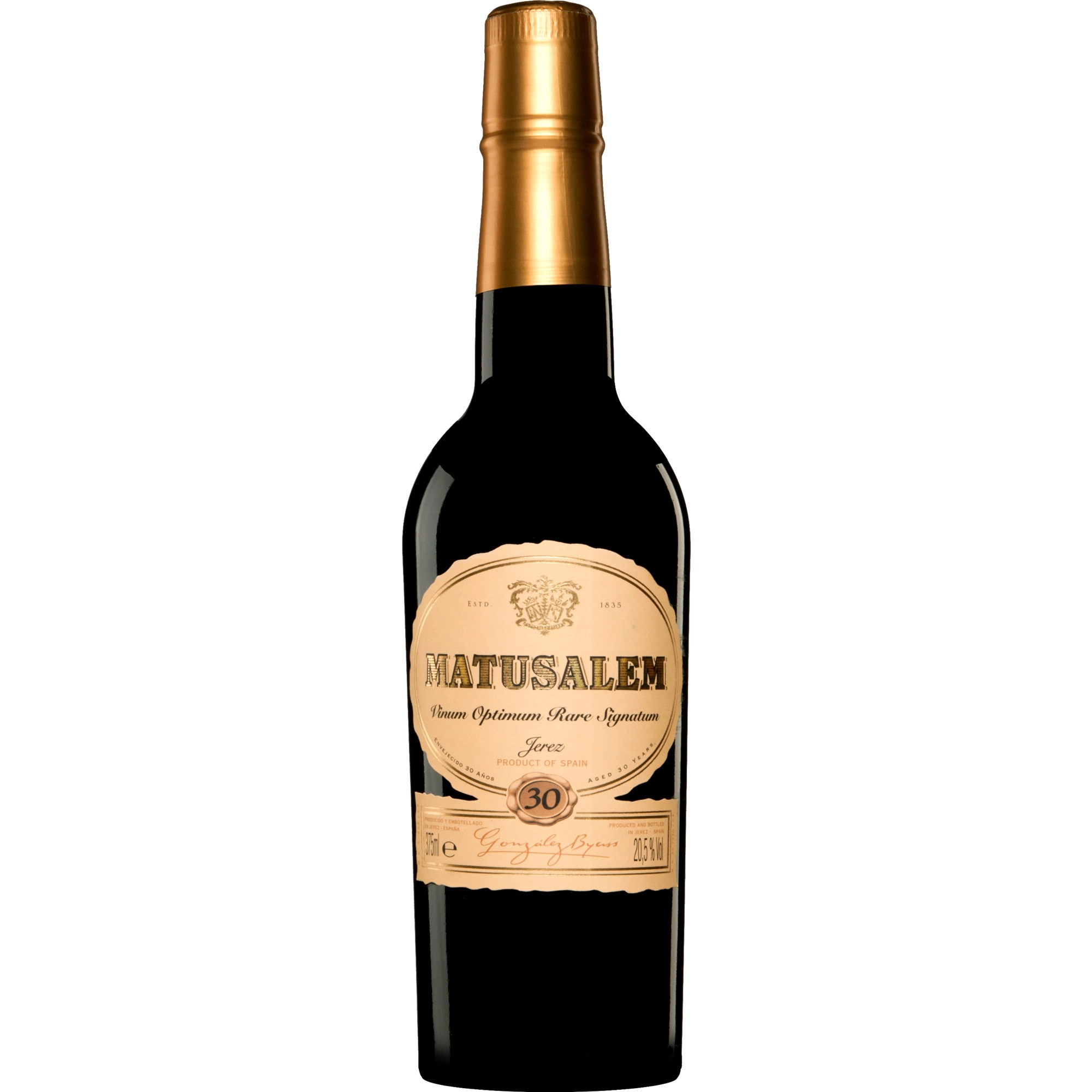 González Byass V.O.R.S. 30 Años Cream »Matusalem« - 0,375 L  0.375L 20.5% Vol. Süß aus Spanien