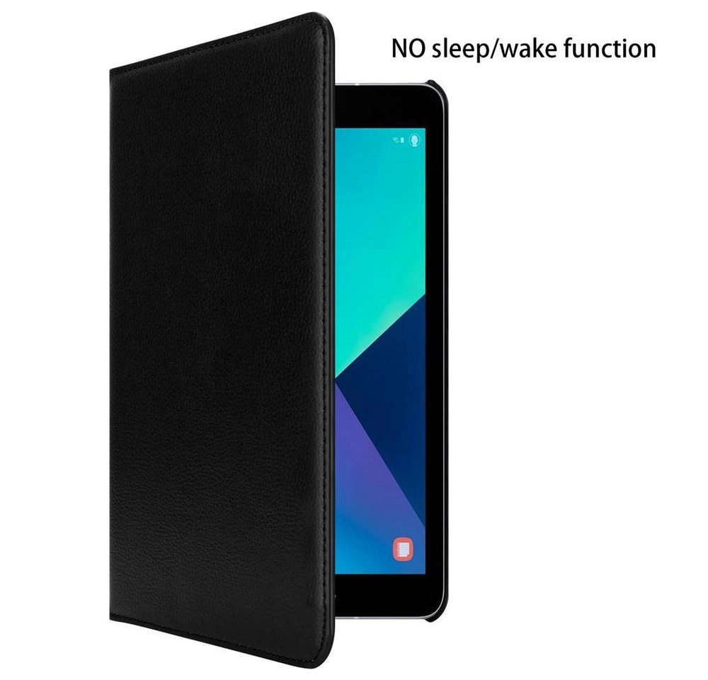 Cadorabo Tablet Hülle für Samsung Galaxy Tab S3 (9,7" Zoll) SM-T820N / T825N in HOLUNDER SCHWARZ Book Style Schutzhülle OHNE Auto Wake Up mit Standfunktion und Gummiband Verschluss