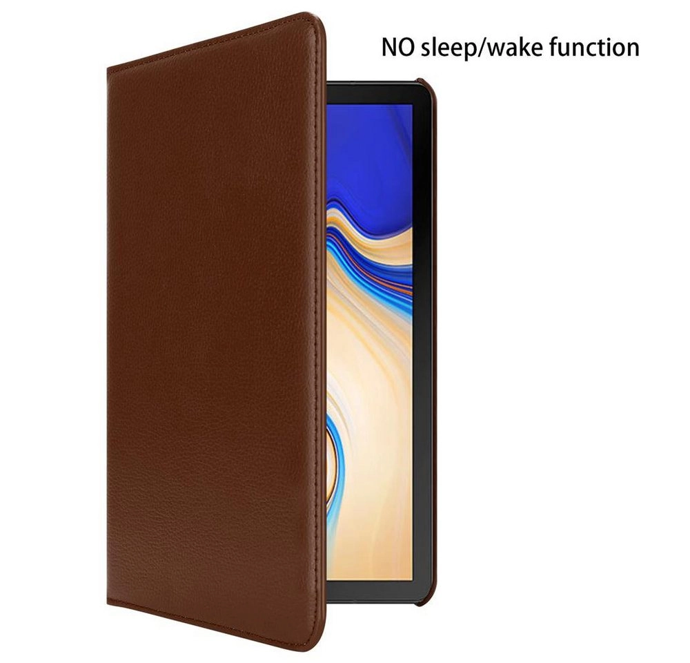 Cadorabo Tablet Hülle für Samsung Galaxy Tab S4 (10,5" Zoll) T830 / T835 in PILZ BRAUN Book Style Schutzhülle OHNE Auto Wake Up mit Standfunktion und Gummiband Verschluss