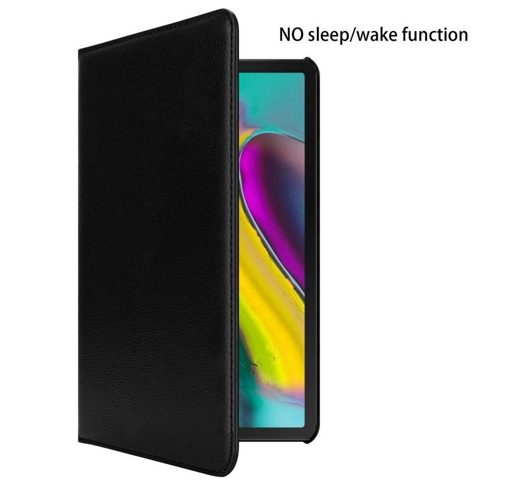 Cadorabo Tablet Hülle für Samsung Galaxy Tab S5e (10,5" Zoll) SM-T725N in HOLUNDER SCHWARZ Book Style Schutzhülle OHNE Auto Wake Up mit Standfunktion und Gummiband Verschluss