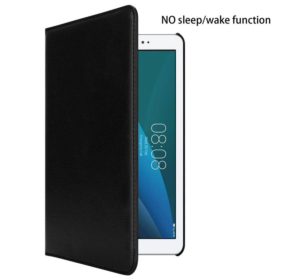 Cadorabo Tablet Hülle für Huawei MediaPad T1 10 (10,0" Zoll) in HOLUNDER SCHWARZ Book Style Schutzhülle OHNE Auto Wake Up mit Standfunktion und Gummiband Verschluss