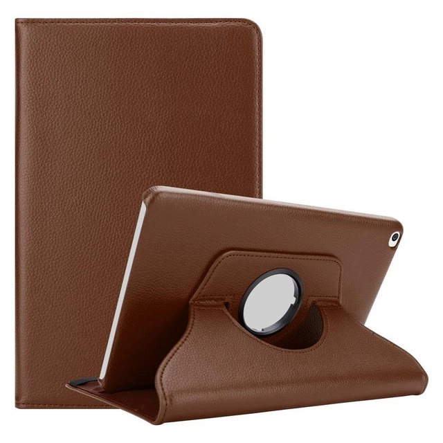 Cadorabo Tablet Hülle für Huawei MediaPad T1 10 (10,0" Zoll) in PILZ BRAUN Book Style Schutzhülle OHNE Auto Wake Up mit Standfunktion und Gummiband Verschluss