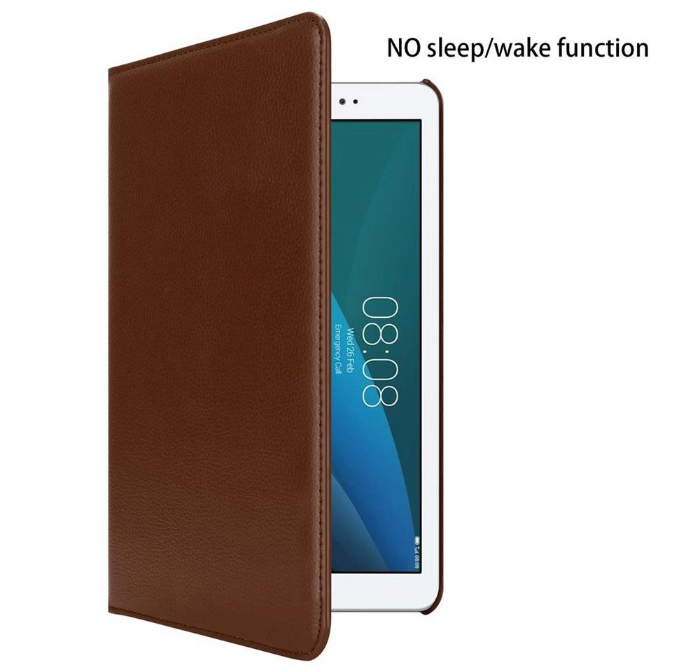 Cadorabo Tablet Hülle für Huawei MediaPad T1 10 (10,0" Zoll) in PILZ BRAUN Book Style Schutzhülle OHNE Auto Wake Up mit Standfunktion und Gummiband Verschluss