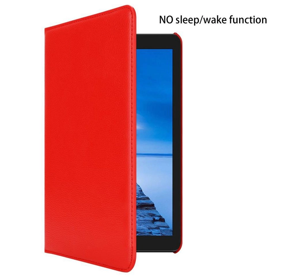 Cadorabo Tablet Hülle für Huawei MediaPad T3 7 (7,0" Zoll) in MOHN ROT Book Style Schutzhülle OHNE Auto Wake Up mit Standfunktion und Gummiband Verschluss