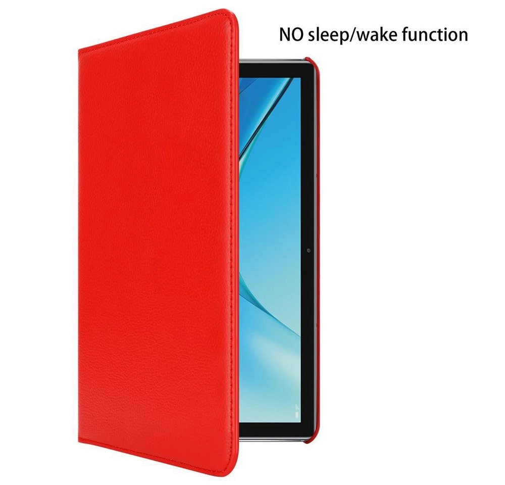 Cadorabo Tablet Hülle für Huawei MediaPad M5 / M5 PRO (10,8" Zoll) in MOHN ROT Book Style Schutzhülle OHNE Auto Wake Up mit Standfunktion und Gummiband Verschluss