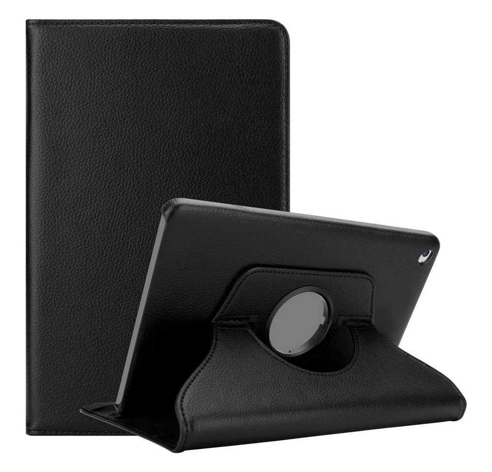 Cadorabo Tablet Hülle für Apple iPad 2 / iPad 3 / iPad 4 in HOLUNDER SCHWARZ Book Style Schutzhülle mit Auto Wake Up mit Standfunktion und Gummiband Verschluss