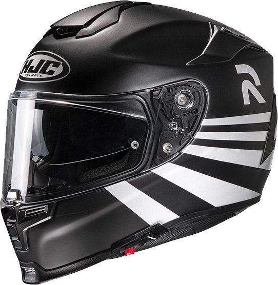 HJC RPHA70 STIPE Integralhelm schwarz-weiss MC10SF XS
