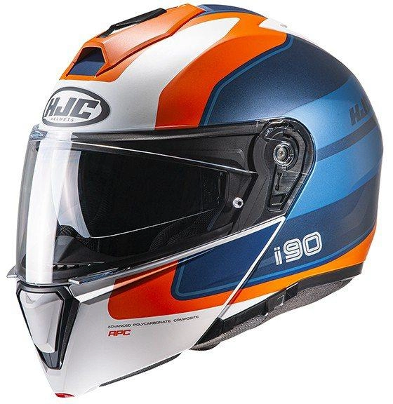 HJC I90 WASCO Klapphelm blau-orange-weiss MC27SF S
