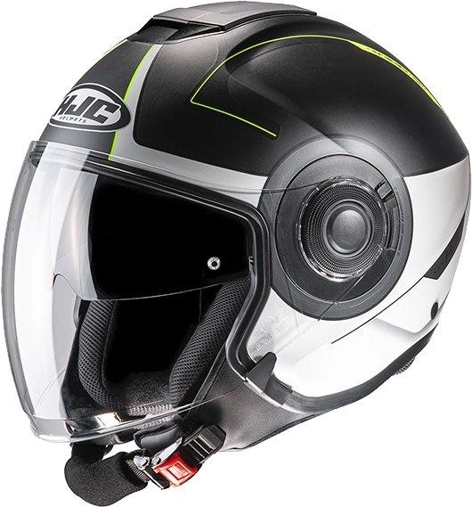 HJC I40 PANADI Jethelm schwarz-weiss MC3HSF S