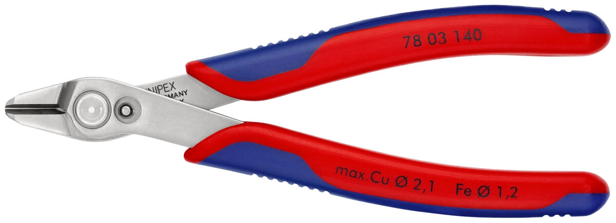 KNIPEX 78 03 140 Electronic Super Knips® XL 140 mm poliert mit Mehrkomponenten-Hüllen