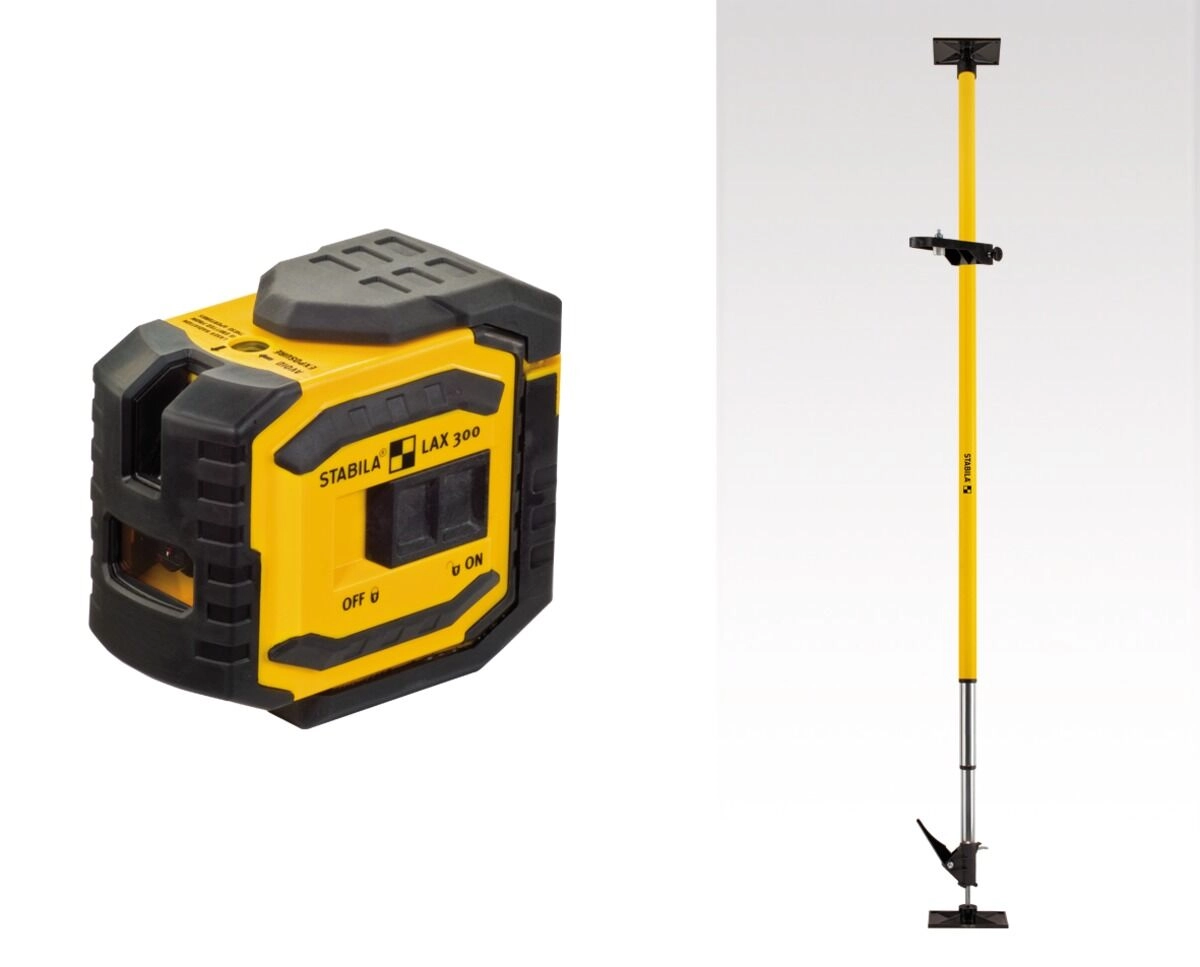STABILA Kreuzlinien-Lot-Laser LAX 300 Set 5-tlg.