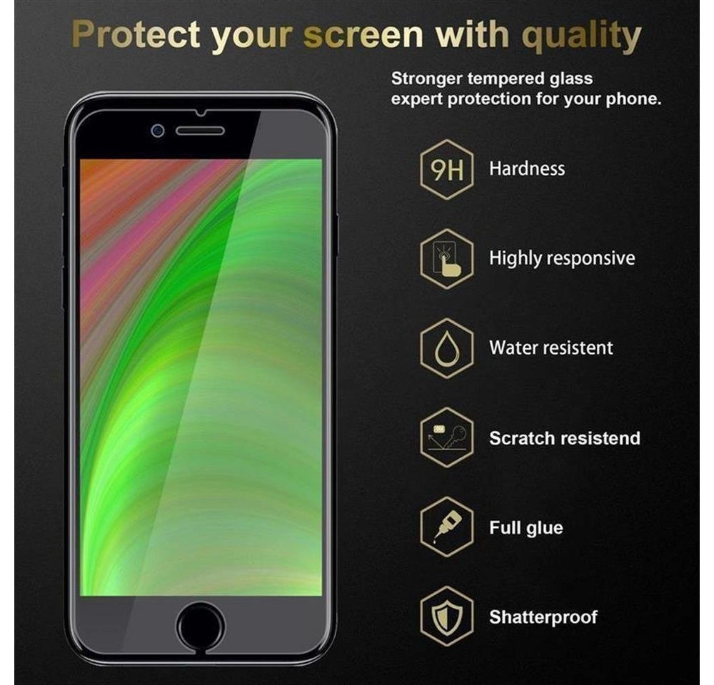 Cadorabo 3x Panzer Folie für Apple iPhone 6 / iPhone 6S Schutzfolie in KRISTALL KLAR 3er Pack Gehärtetes (Tempered) Display-Schutzglas in 9H Härte mit 3D Touch Kompatibilität