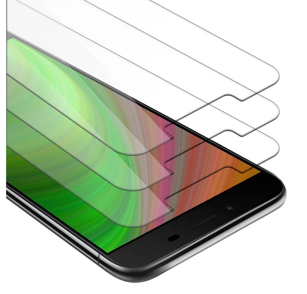 Cadorabo 3x Panzer Folie für Asus ZenFone 3 MAX Schutzfolie in KRISTALL KLAR 3er Pack Gehärtetes (Tempered) Display-Schutzglas in 9H Härte mit 3D Touch Kompatibilität