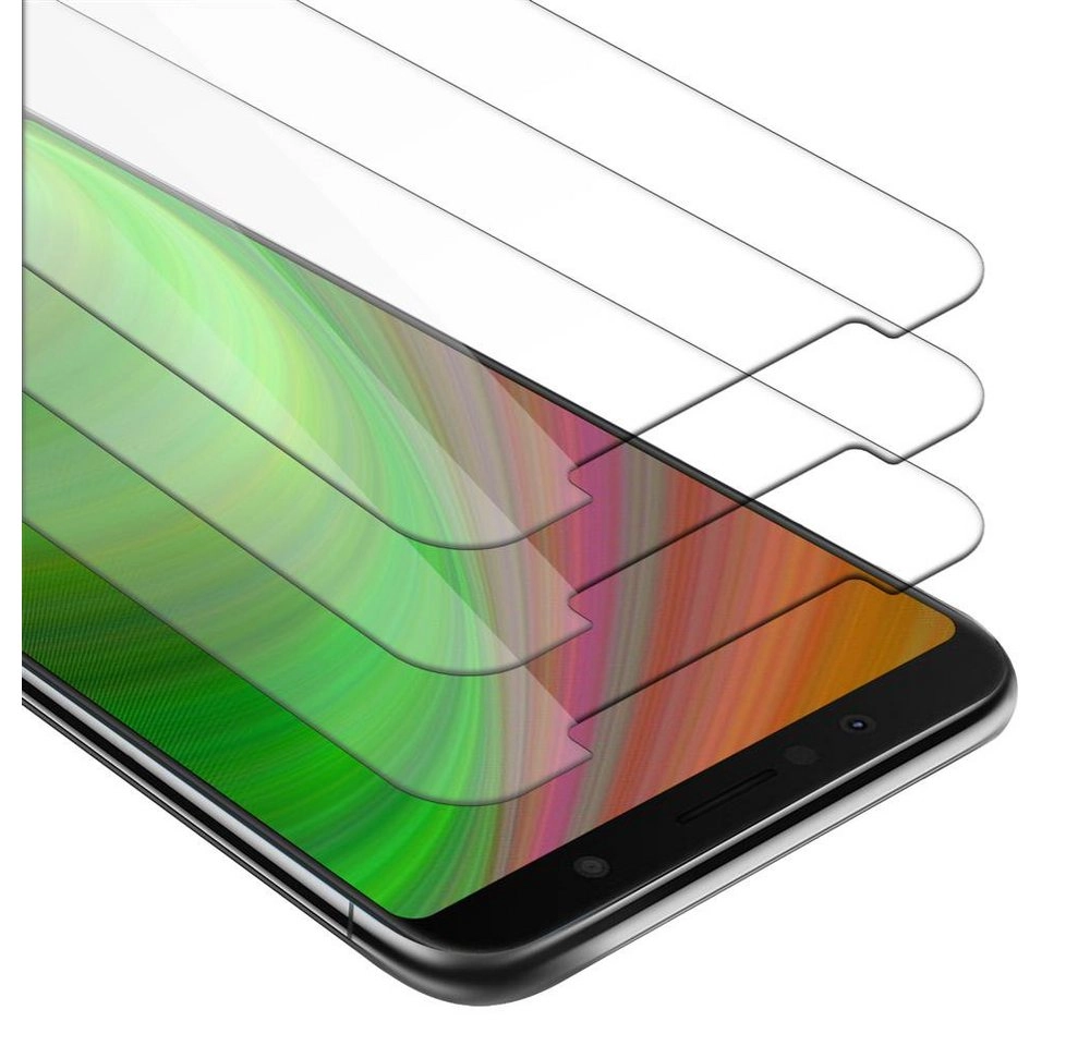Cadorabo 3x Panzer Folie für Asus ZenFone MAX PRO M1 Schutzfolie in KRISTALL KLAR 3er Pack Gehärtetes (Tempered) Display-Schutzglas in 9H Härte mit 3D Touch Kompatibilität