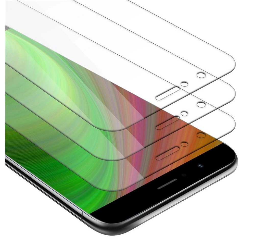 Cadorabo 3x Panzer Folie für Honor V9 Schutzfolie in KRISTALL KLAR 3er Pack Gehärtetes (Tempered) Display-Schutzglas in 9H Härte mit 3D Touch Kompatibilität