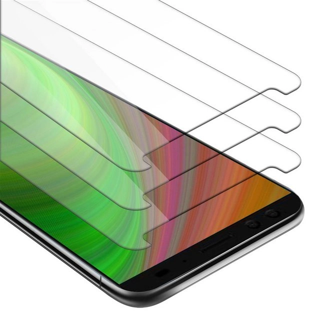 Cadorabo 3x Panzer Folie für HTC U12 PLUS Schutzfolie in KRISTALL KLAR 3er Pack Gehärtetes (Tempered) Display-Schutzglas in 9H Härte mit 3D Touch Kompatibilität