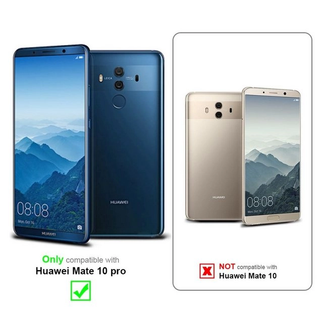 Cadorabo 3x Panzer Folie für Huawei MATE 10 PRO Schutzfolie in KRISTALL KLAR 3er Pack Gehärtetes (Tempered) Display-Schutzglas in 9H Härte mit 3D Touch Kompatibilität
