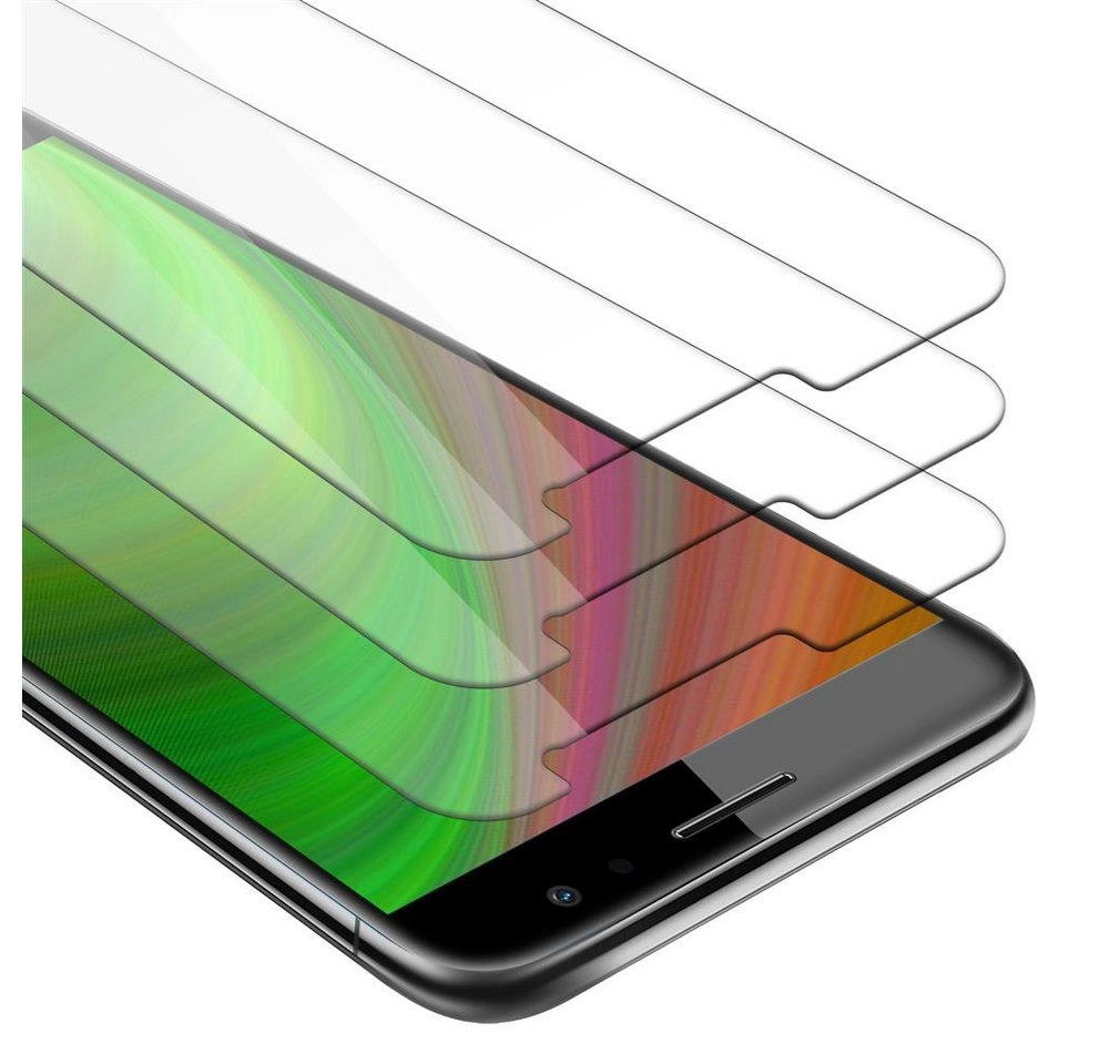 Cadorabo 3x Panzer Folie für Huawei NOVA PLUS Schutzfolie in KRISTALL KLAR 3er Pack Gehärtetes (Tempered) Display-Schutzglas in 9H Härte mit 3D Touch Kompatibilität