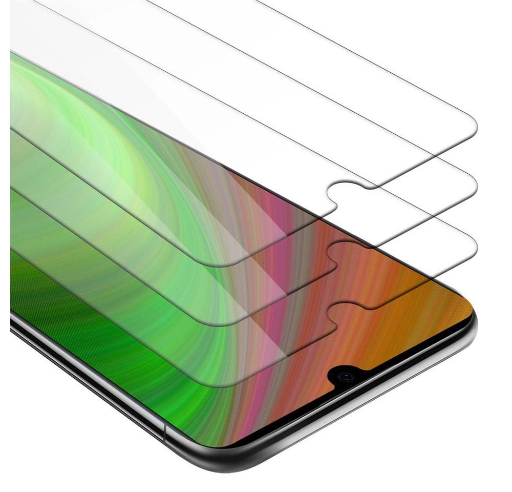 Cadorabo 3x Panzer Folie für Huawei P30 Schutzfolie in KRISTALL KLAR 3er Pack Gehärtetes (Tempered) Display-Schutzglas in 9H Härte mit 3D Touch Kompatibilität