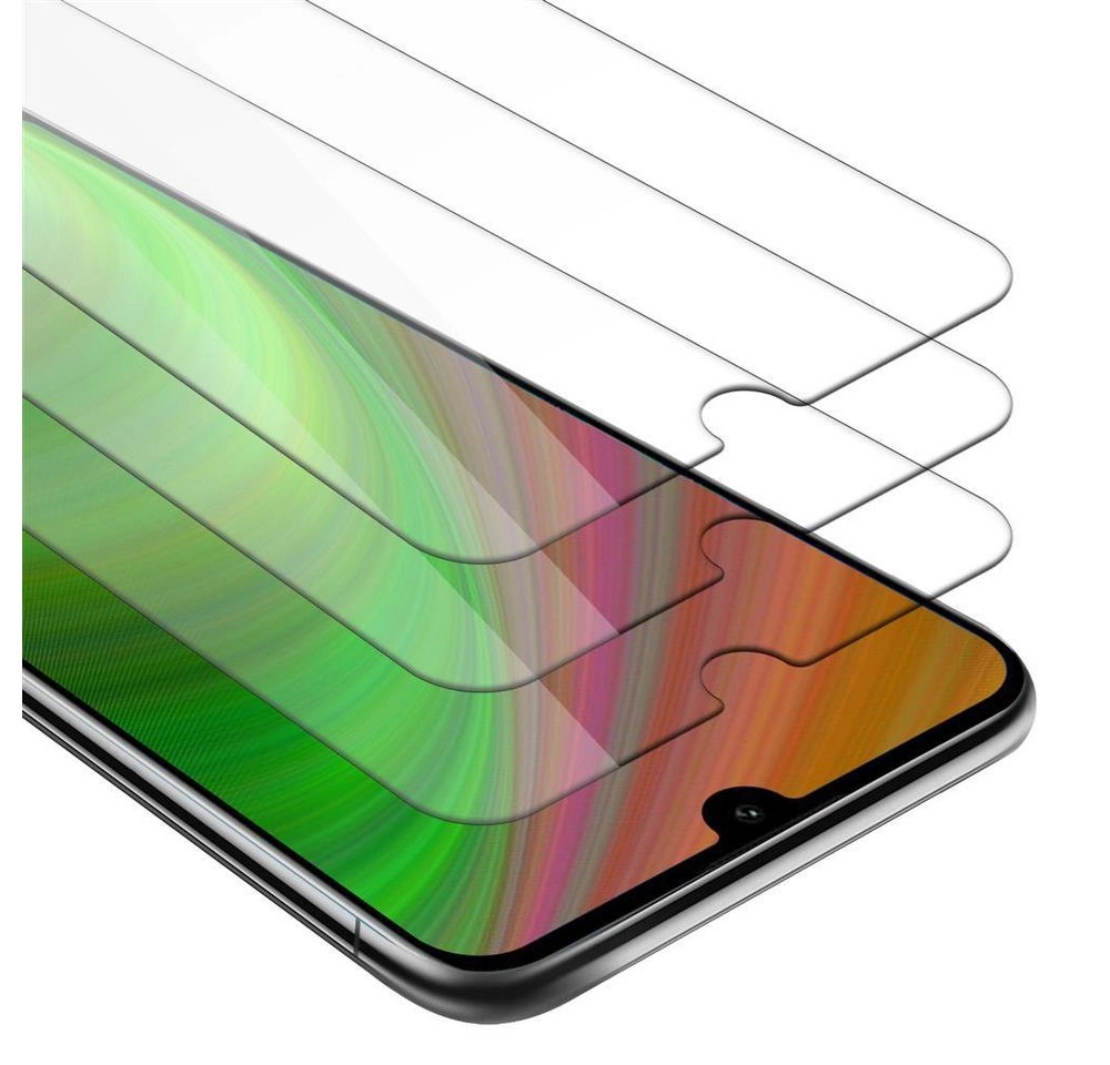 Cadorabo 3x Panzer Folie für Huawei Y6 2019 Schutzfolie in KRISTALL KLAR 3er Pack Gehärtetes (Tempered) Display-Schutzglas in 9H Härte mit 3D Touch Kompatibilität