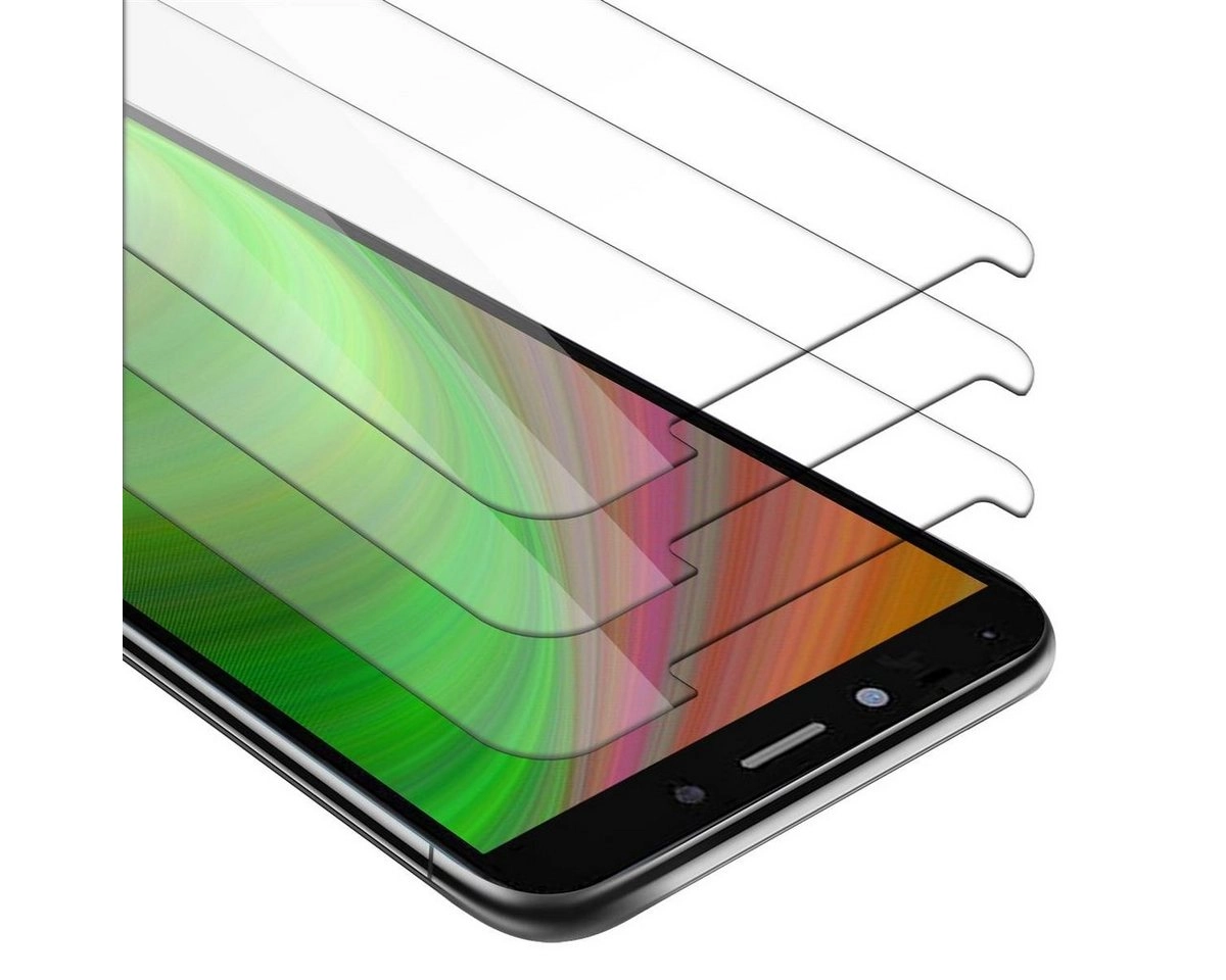 Cadorabo 3x Panzer Folie für LG K20 Schutzfolie in KRISTALL KLAR 3er Pack Gehärtetes (Tempered) Display-Schutzglas in 9H Härte mit 3D Touch Kompatibilität