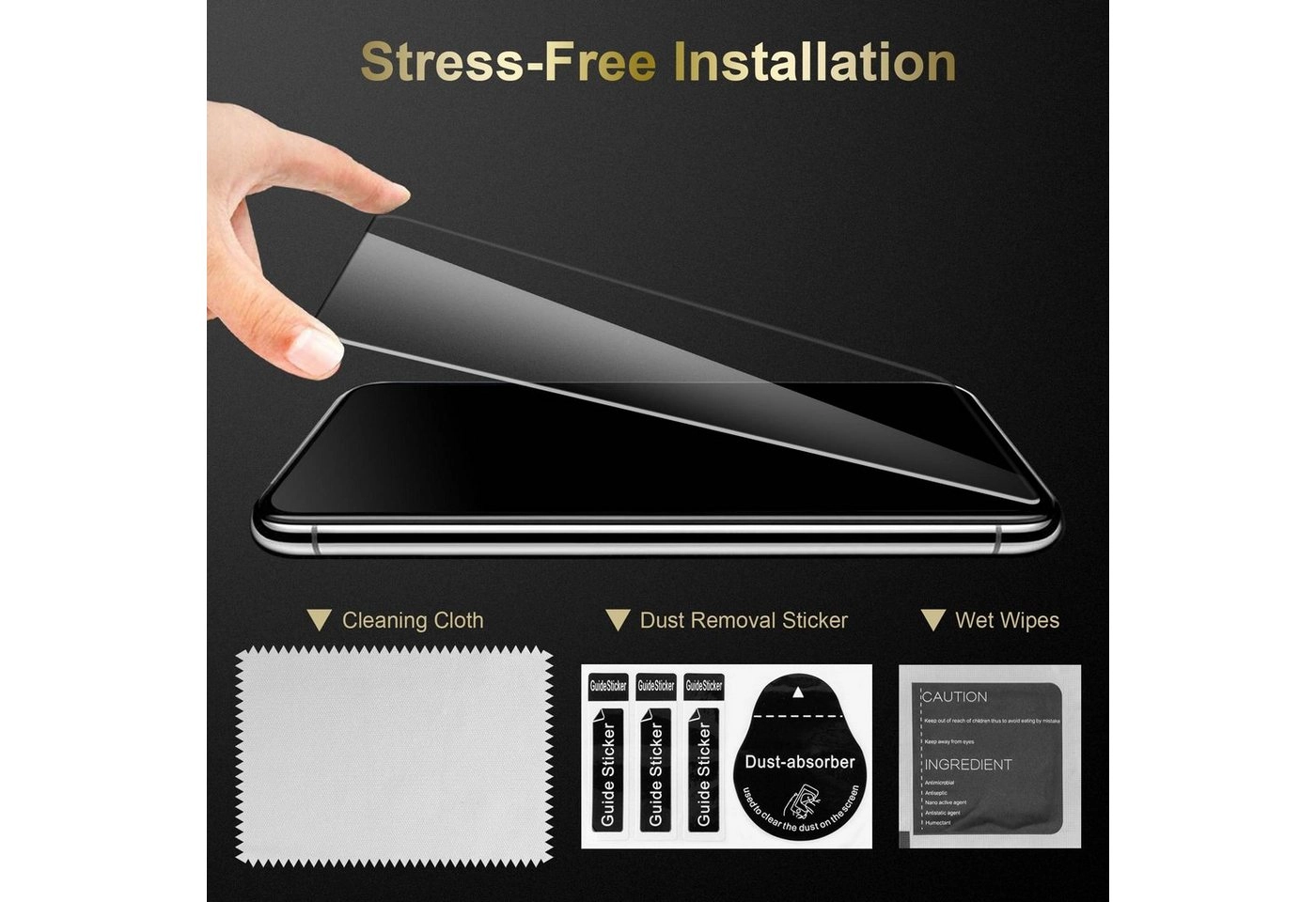 Cadorabo 3x Panzer Folie für LG K20 Schutzfolie in KRISTALL KLAR 3er Pack Gehärtetes (Tempered) Display-Schutzglas in 9H Härte mit 3D Touch Kompatibilität