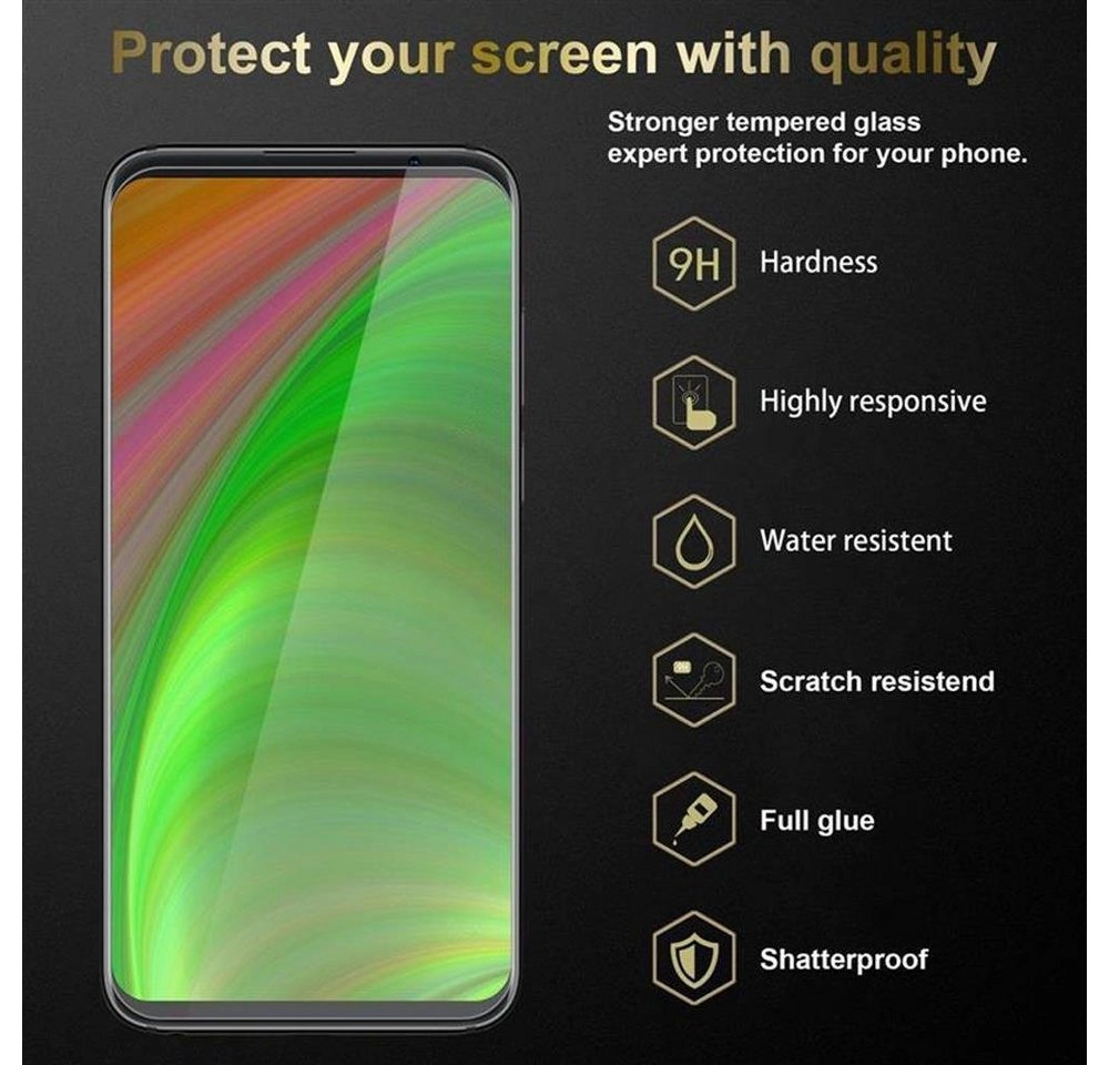 Cadorabo 3x Panzer Folie für MEIZU 16 Schutzfolie in KRISTALL KLAR 3er Pack Gehärtetes (Tempered) Display-Schutzglas in 9H Härte mit 3D Touch Kompatibilität