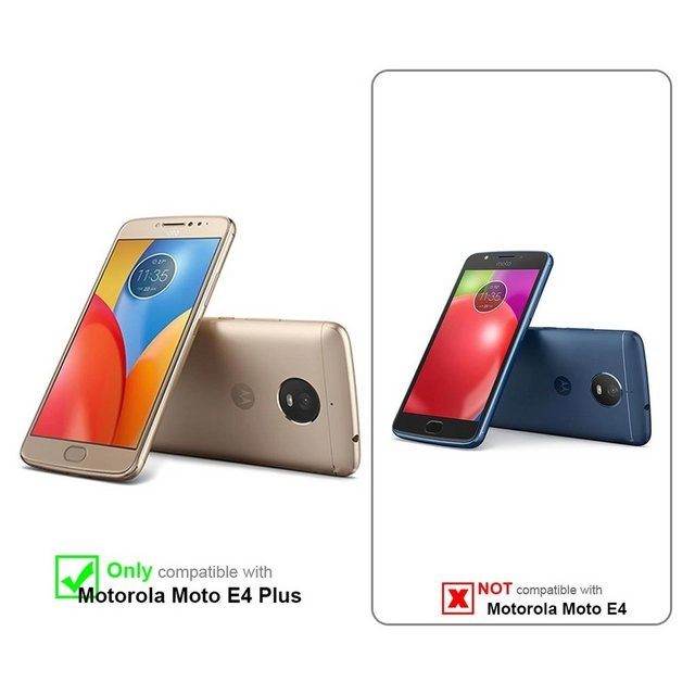Cadorabo 3x Panzer Folie für Motorola MOTO E4 PLUS Schutzfolie in KRISTALL KLAR 3er Pack Gehärtetes (Tempered) Display-Schutzglas in 9H Härte mit 3D Touch Kompatibilität
