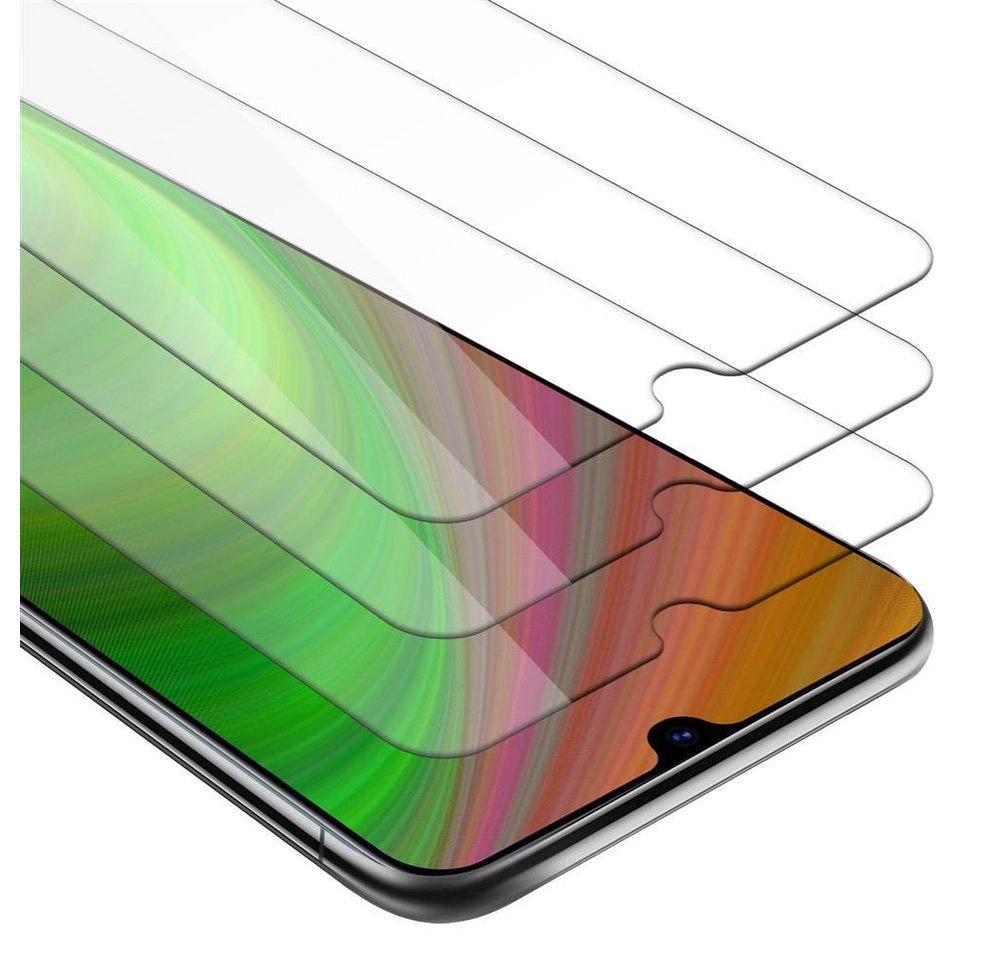 Cadorabo 3x Panzer Folie für Samsung Galaxy A90 Schutzfolie in KRISTALL KLAR 3er Pack Gehärtetes (Tempered) Display-Schutzglas in 9H Härte mit 3D Touch Kompatibilität