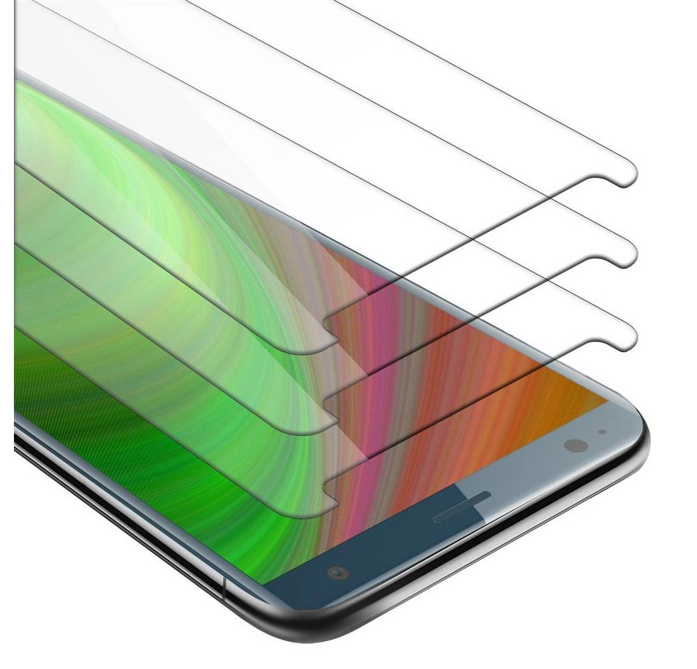 Cadorabo 3x Panzer Folie für Sony Xperia XZ2 Schutzfolie in KRISTALL KLAR 3er Pack Gehärtetes (Tempered) Display-Schutzglas in 9H Härte mit 3D Touch Kompatibilität
