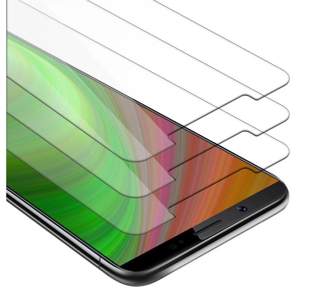 Cadorabo 3x Panzer Folie für Vivo V7 PLUS Schutzfolie in KRISTALL KLAR 3er Pack Gehärtetes (Tempered) Display-Schutzglas in 9H Härte mit 3D Touch Kompatibilität