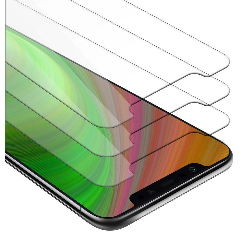 Cadorabo 3x Panzer Folie für Xiaomi 8 Schutzfolie in KRISTALL KLAR 3er Pack Gehärtetes (Tempered) Display-Schutzglas in 9H Härte mit 3D Touch Kompatibilität