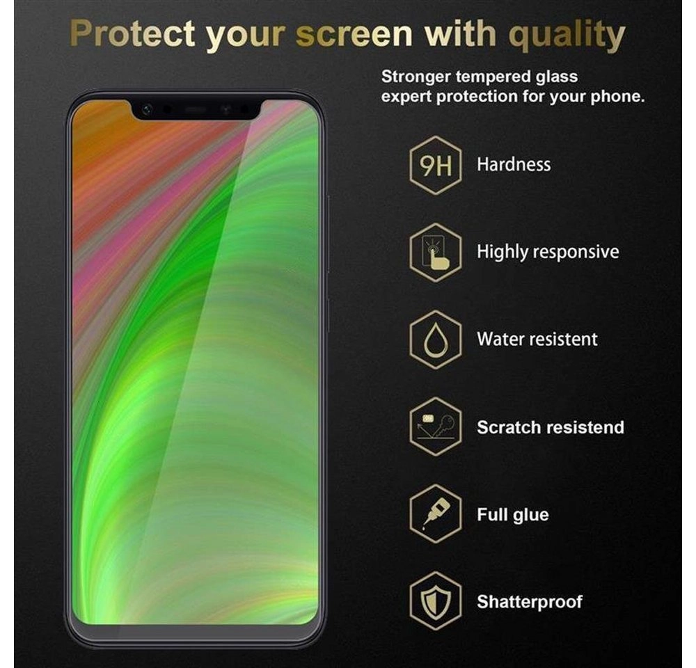 Cadorabo 3x Panzer Folie für Xiaomi 8 Schutzfolie in KRISTALL KLAR 3er Pack Gehärtetes (Tempered) Display-Schutzglas in 9H Härte mit 3D Touch Kompatibilität