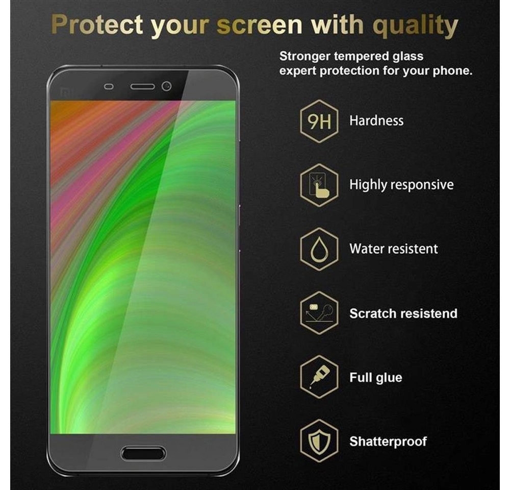 Cadorabo 3x Panzer Folie für Xiaomi Mi 5 Schutzfolie in KRISTALL KLAR 3er Pack Gehärtetes (Tempered) Display-Schutzglas in 9H Härte mit 3D Touch Kompatibilität