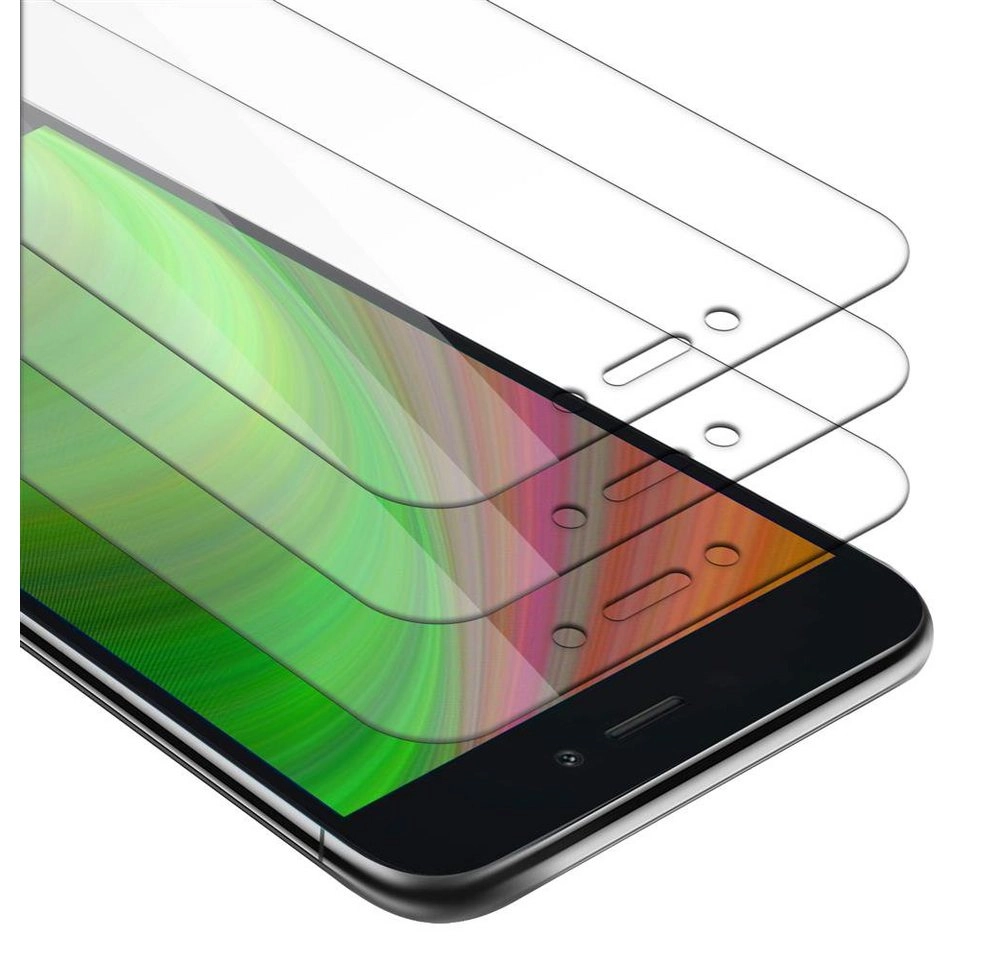 Cadorabo 3x Panzer Folie für Xiaomi RedMi GO Schutzfolie in KRISTALL KLAR 3er Pack Gehärtetes (Tempered) Display-Schutzglas in 9H Härte mit 3D Touch Kompatibilität
