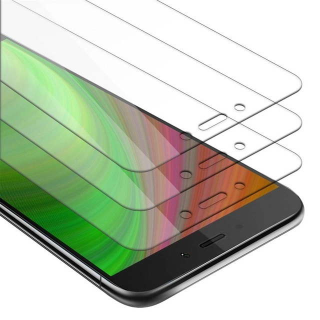 Cadorabo 3x Panzer Folie für Xiaomi RedMi NOTE 4 Schutzfolie in KRISTALL KLAR 3er Pack Gehärtetes (Tempered) Display-Schutzglas in 9H Härte mit 3D Touch Kompatibilität