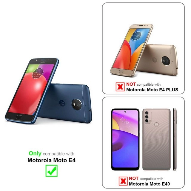 Cadorabo 3x Vollbild Panzer Folie für Motorola MOTO E4 Schutzfolie in TRANSPARENT mit SCHWARZ 3er Pack Gehärtetes (Tempered) Display-Schutzglas in 9H Härte mit 3D Touch