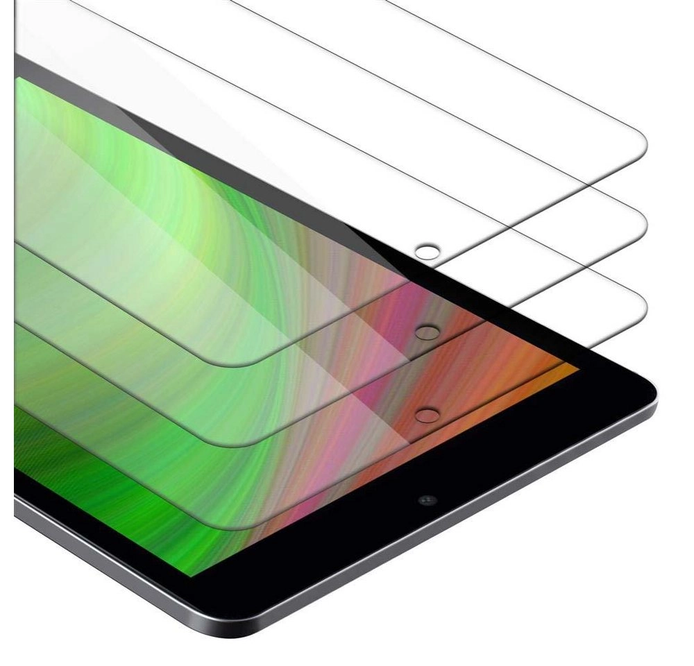Cadorabo 3x Panzer Folie für Huawei MediaPad T3 7 (7.0" Zoll) Schutzfolie in KRISTALL KLAR 3er Pack Gehärtetes (Tempered) Display-Schutzglas in 9H Härte mit 3D Touch Kompatibilität