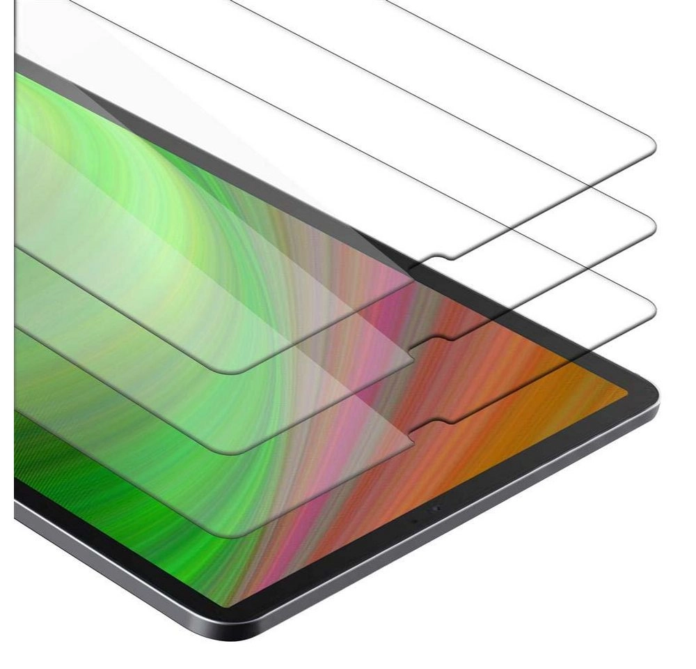 Cadorabo 3x Panzer Folie für Samsung Galaxy Tab S5e (10.5" Zoll) SM-T725N Schutzfolie in KRISTALL KLAR 3er Pack Gehärtetes (Tempered) Display-Schutzglas in 9H Härte mit 3D Touch Kompatibilität