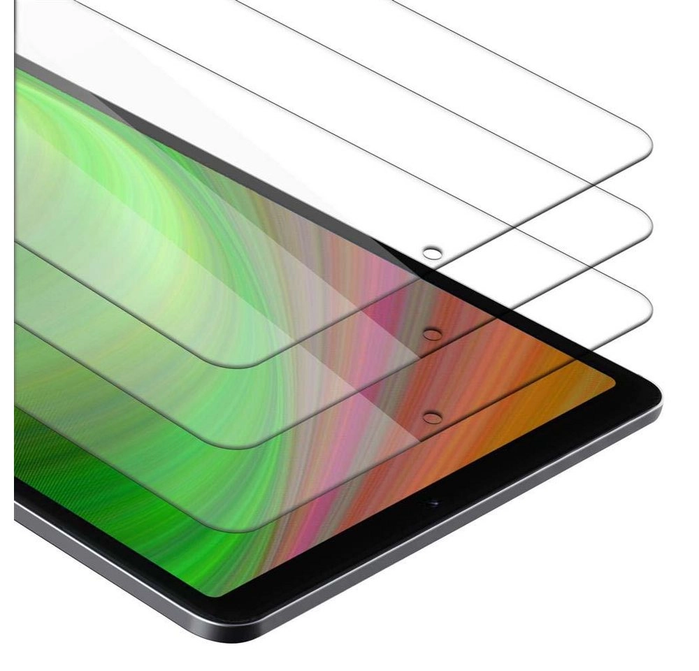 Cadorabo 3x Panzer Folie für Xiaomi Mi Pad 4 PLUS (10.1" Zoll) Schutzfolie in KRISTALL KLAR 3er Pack Gehärtetes (Tempered) Display-Schutzglas in 9H Härte mit 3D Touch Kompatibilität