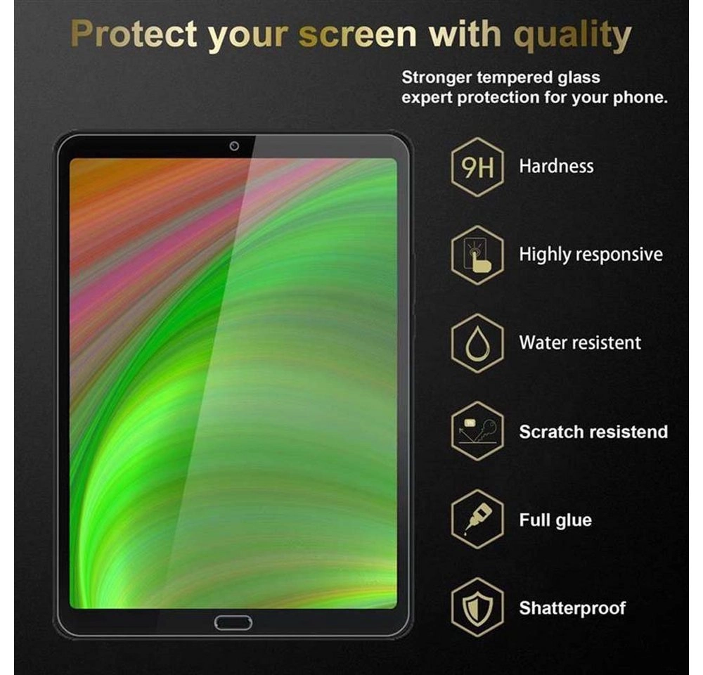 Cadorabo 3x Panzer Folie für Xiaomi Mi Pad 4 PLUS (10.1" Zoll) Schutzfolie in KRISTALL KLAR 3er Pack Gehärtetes (Tempered) Display-Schutzglas in 9H Härte mit 3D Touch Kompatibilität
