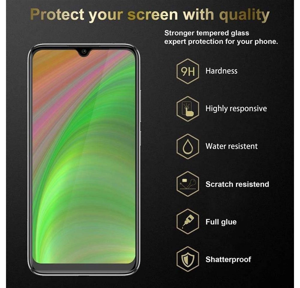 Cadorabo Panzer Folie für Xiaomi Mi A3 Schutzfolie in KRISTALL KLAR Gehärtetes (Tempered) Display-Schutzglas in 9H Härte mit 3D Touch Kompatibilität