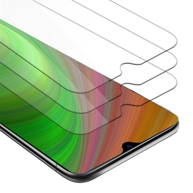 Cadorabo 3x Panzer Folie für Xiaomi Mi CC9 Schutzfolie in KRISTALL KLAR 3er Pack Gehärtetes (Tempered) Display-Schutzglas in 9H Härte mit 3D Touch Kompatibilität