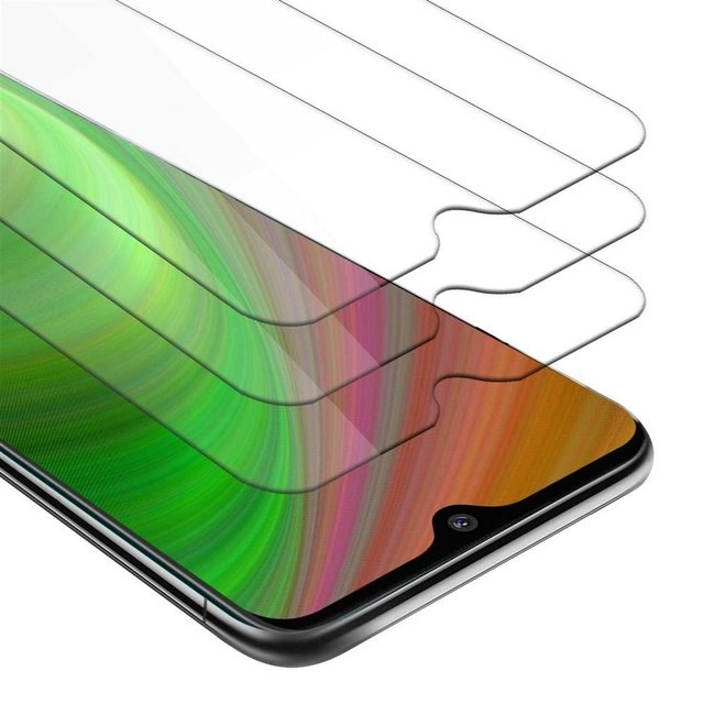 Cadorabo 3x Panzer Folie für Nokia 7.2 Schutzfolie in KRISTALL KLAR 3er Pack Gehärtetes (Tempered) Display-Schutzglas in 9H Härte mit 3D Touch Kompatibilität